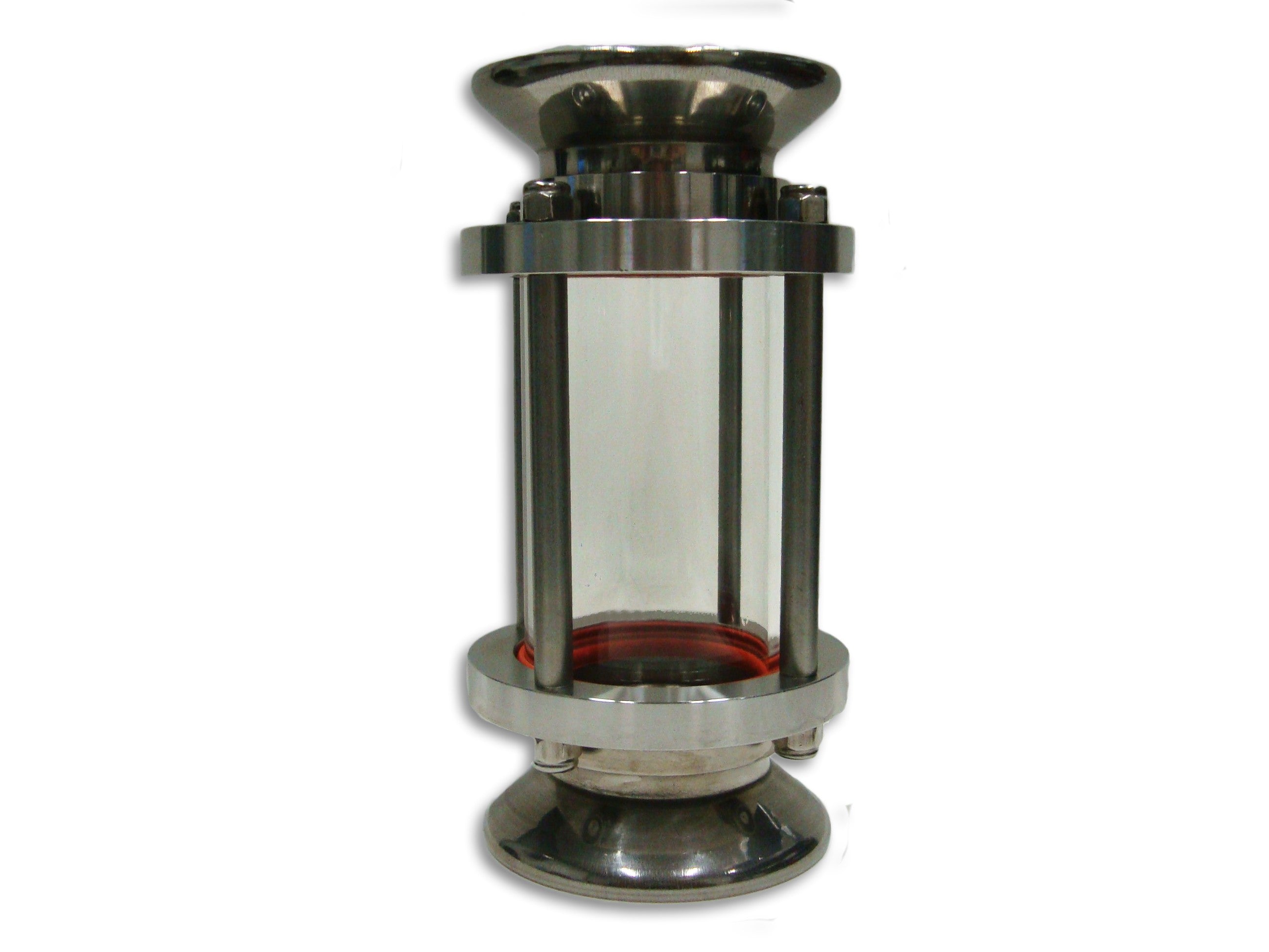 Inox sight glass with garolla connector 50